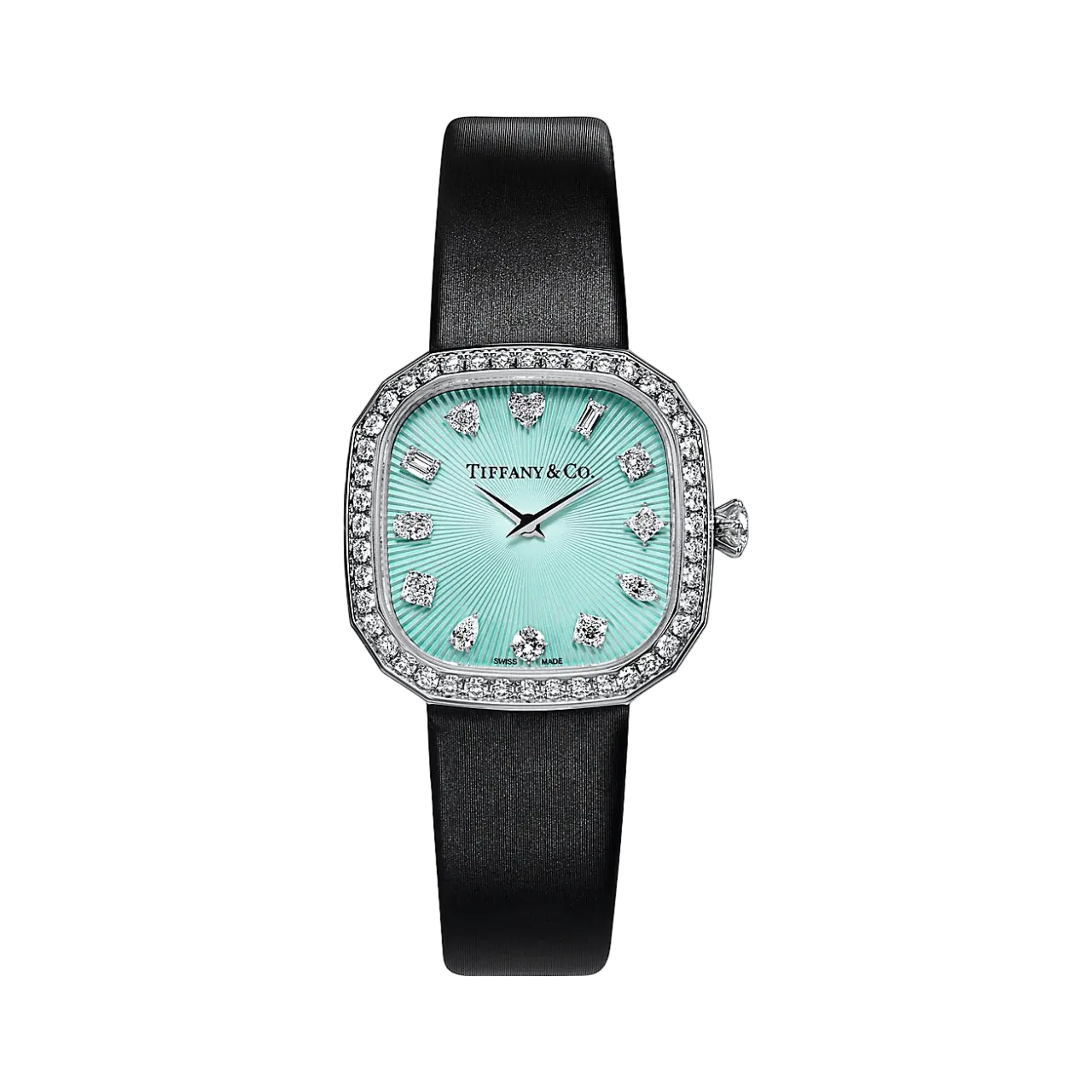  Tiffany Eternity 28 MM Cushion-shaped Watch in White Gold with 